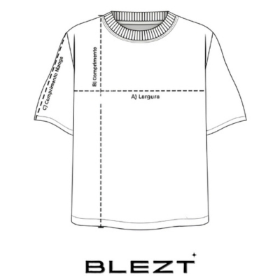 Diagrama de medidas Oversized Marble Heavy BLEZT